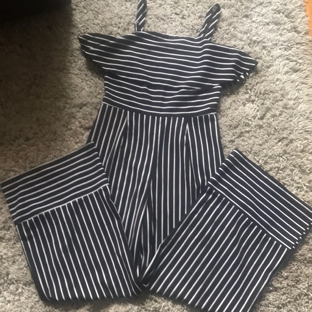 Striped jumpsuit